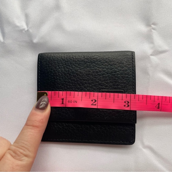 BURBERRYS SMALL COIN CASE POUCH LONDON LEATHER AUTHENTIC VINTAGE BLACK LEATHER - Picture 6 of 7